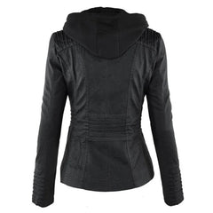 Diana | Hooded Zip-Up Moto Jacket