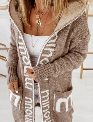 Petronella | Hooded Open-Front Cardigan