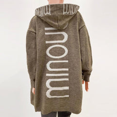 Petronella | Hooded Open-Front Cardigan