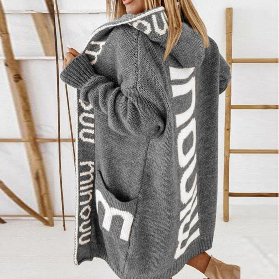 Petronella | Hooded Open-Front Cardigan