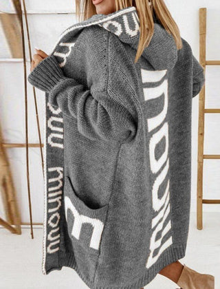 Petronella | Hooded Open-Front Cardigan