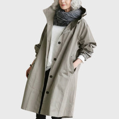 Nerissa | Hooded Relaxed-Fit Long Coat