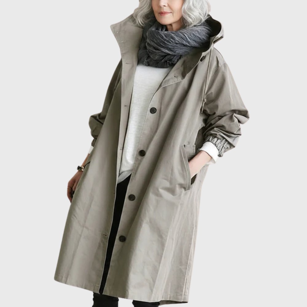 Nerissa | Hooded Relaxed-Fit Long Coat