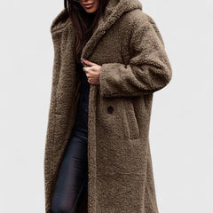 Della | Cosy Longline Hooded Coat