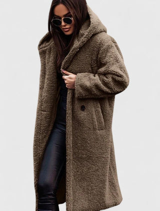 Della | Cosy Longline Hooded Coat