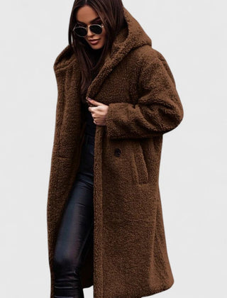Della | Cosy Longline Hooded Coat