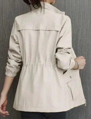 Marisa | Lightweight Zip-Up Bomber Jacket with Drawstring Waist