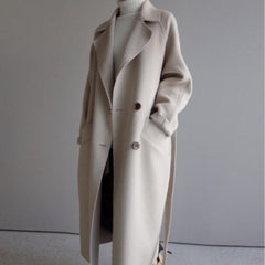 Elsie | Longline Double-Breasted Coat