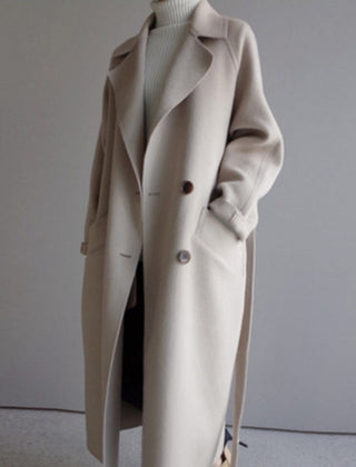 Elsie | Longline Double-Breasted Coat