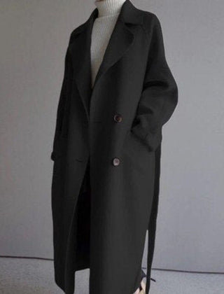 Elsie | Longline Double-Breasted Coat