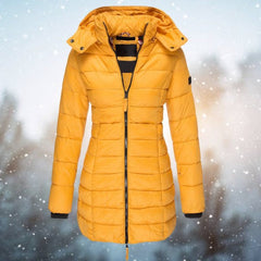 Brigid | Long Hooded Quilted Winter Coat
