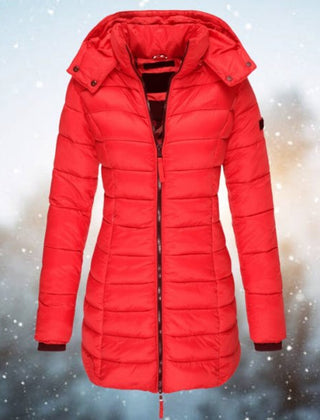 Brigid | Long Hooded Quilted Winter Coat