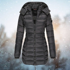 Brigid | Long Hooded Quilted Winter Coat