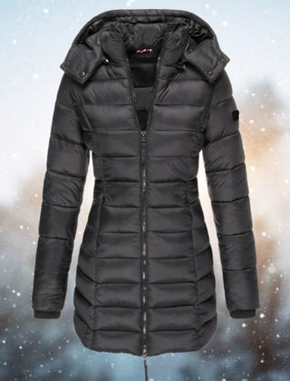 Brigid | Long Hooded Quilted Winter Coat