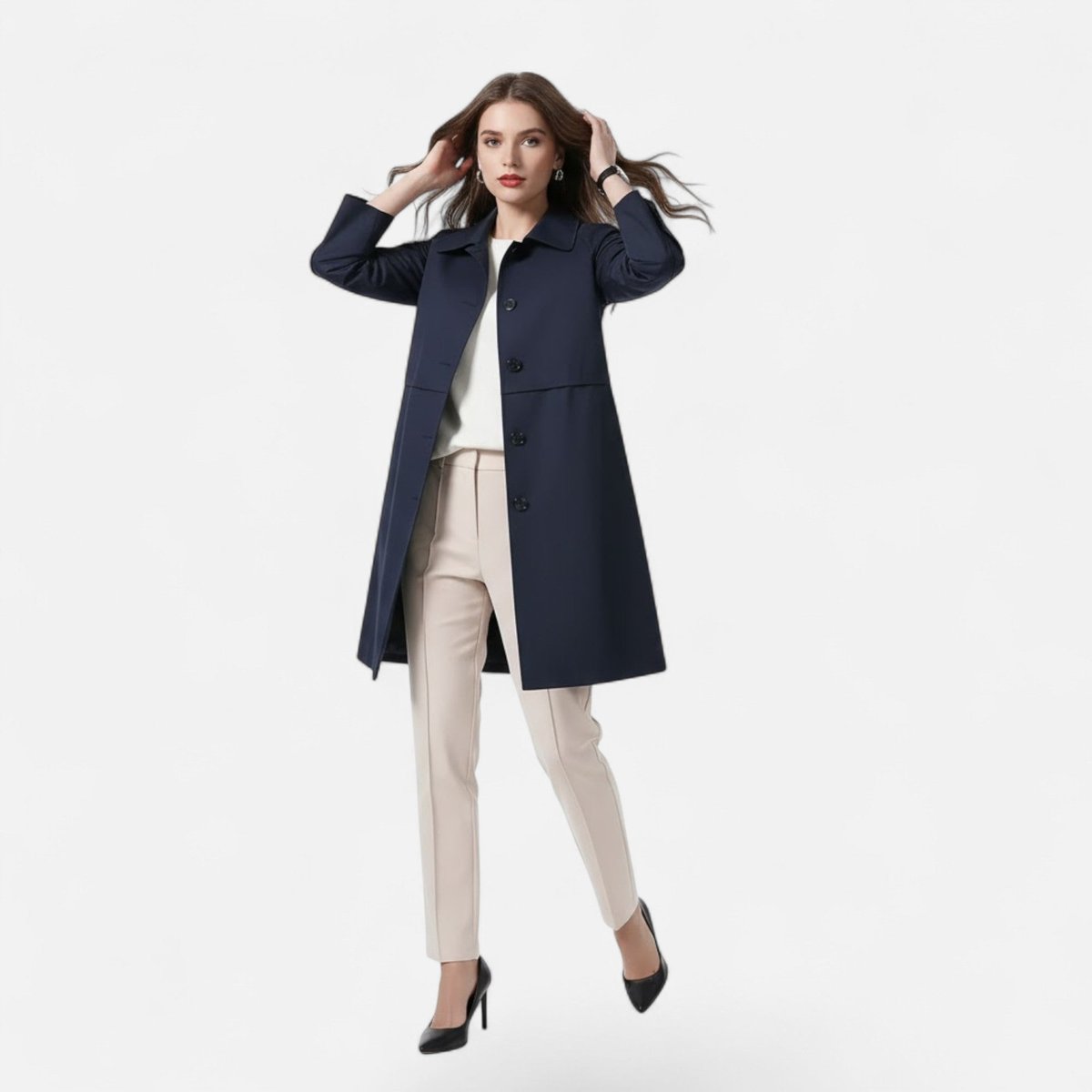Caroline | Tailored Mid-Length Coat