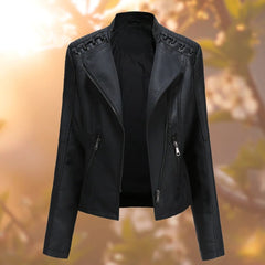 Charlotte | Zip-Up Moto Jacket