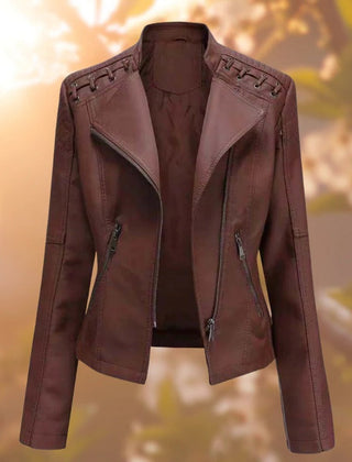 Sylvia | Moto-Style Zip-Up Jacket
