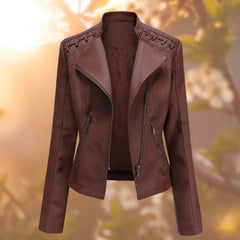 Sylvia | Moto-Style Zip-Up Jacket