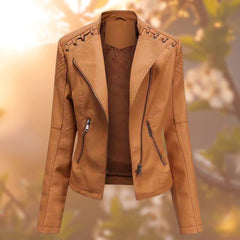 Charlotte | Zip-Up Moto Jacket