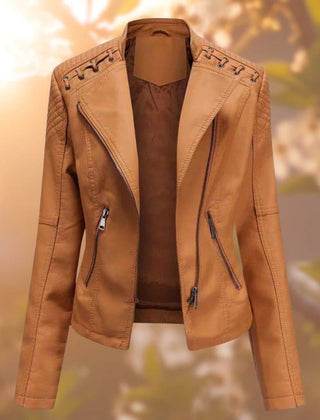 Sylvia | Moto-Style Zip-Up Jacket