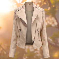Charlotte | Zip-Up Moto Jacket