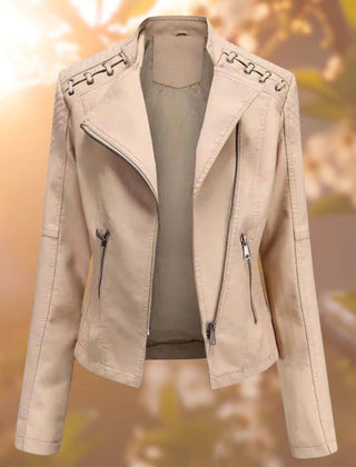 Sylvia | Moto-Style Zip-Up Jacket