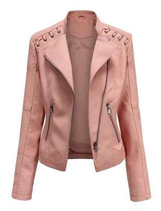 Charlotte | Zip-Up Moto Jacket