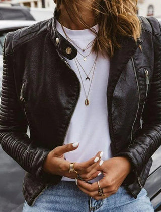 Lilian | Moto-Style Zip-Up Jacket