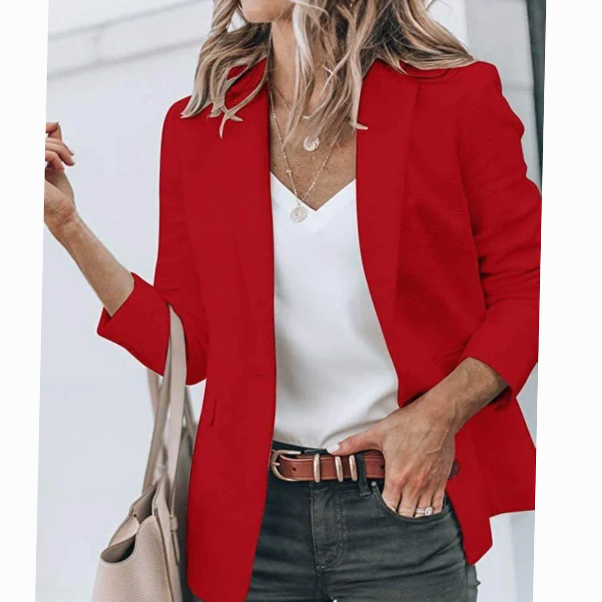 Natalie | Open-Front Tailored Blazer