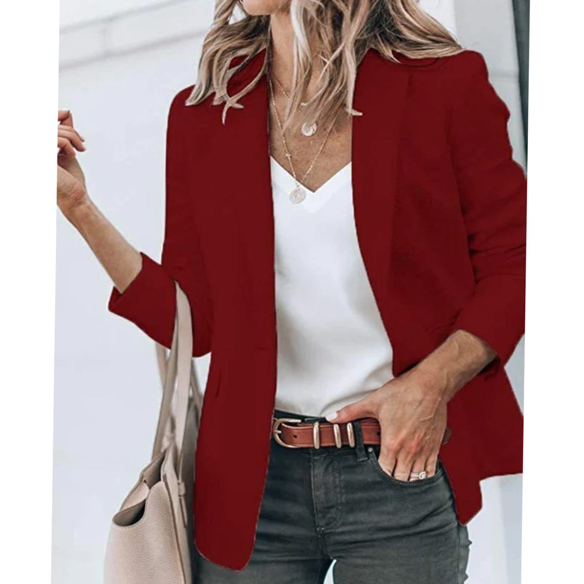 Natalie | Open-Front Tailored Blazer