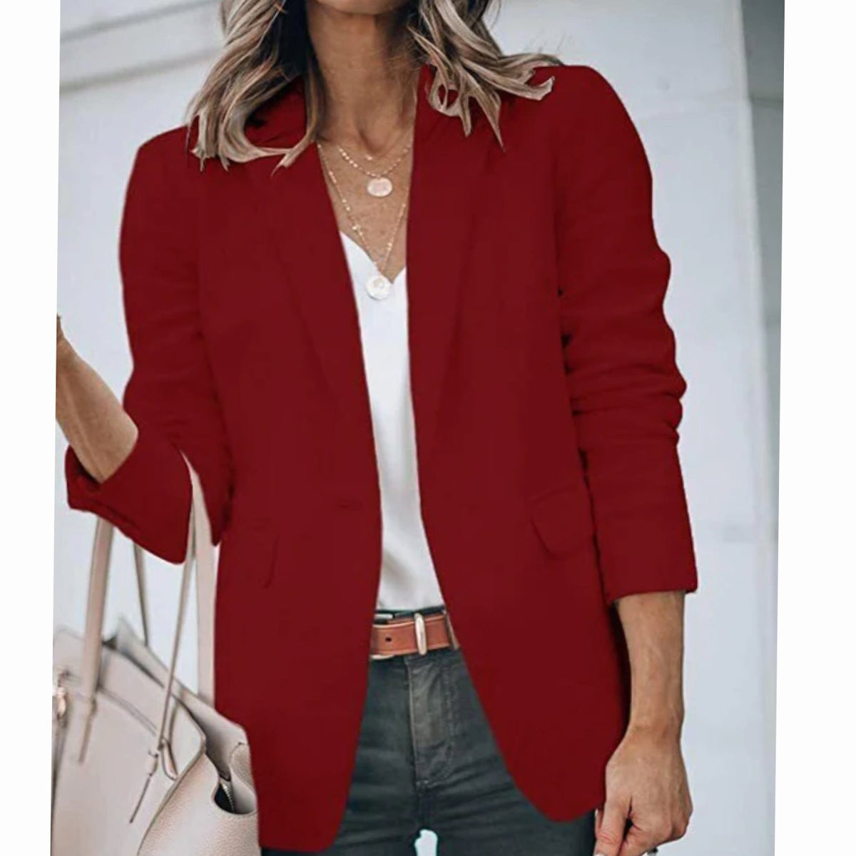 Natalie | Open-Front Tailored Blazer