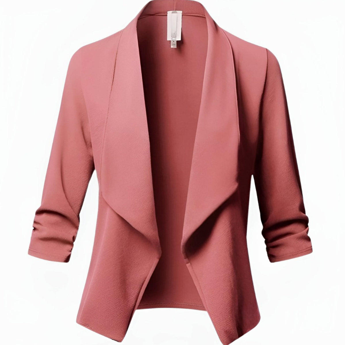 Odile | Draped Open-Front Blazer