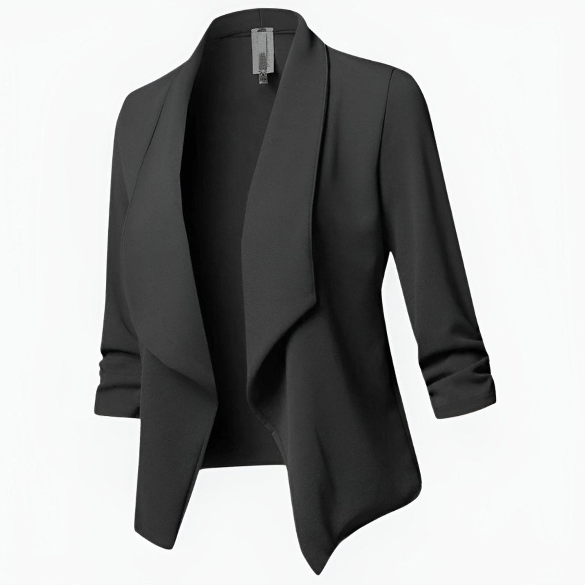 Odile | Draped Open-Front Blazer