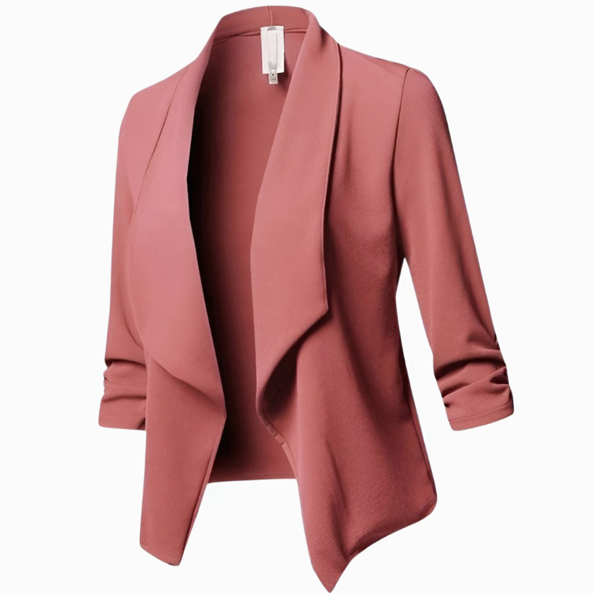 Odile | Draped Open-Front Blazer
