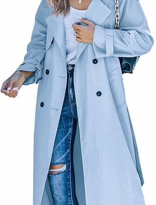 Juliet | Double-Breasted Belted Longline Trench Coat