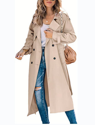 Juliet | Double-Breasted Belted Longline Trench Coat