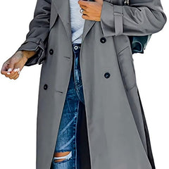 Juliet | Double-Breasted Belted Longline Trench Coat