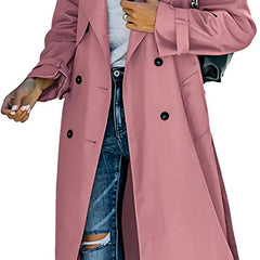 Sonia | Belted Double-Breasted Longline Trench Coat
