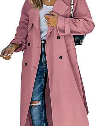 Juliet | Double-Breasted Belted Longline Trench Coat