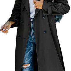 Juliet | Double-Breasted Belted Longline Trench Coat