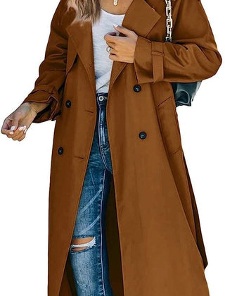 Juliet | Double-Breasted Belted Longline Trench Coat