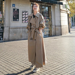 Dorothy | Oversized Double-Breasted Long Trench Coat