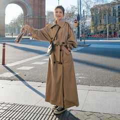 Dorothy | Oversized Double-Breasted Long Trench Coat