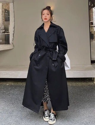 Dorothy | Oversized Double-Breasted Long Trench Coat