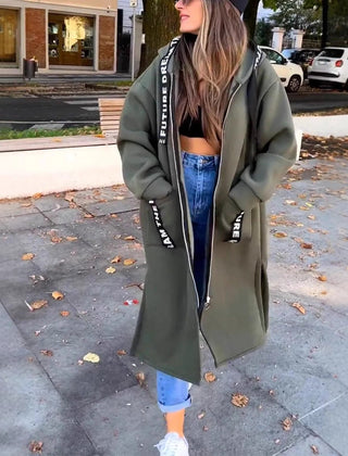 Helen | Oversized Longline Hooded Coat