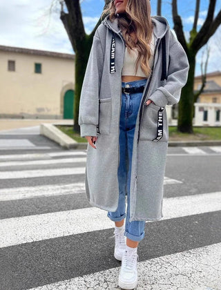 Helen | Oversized Longline Hooded Coat