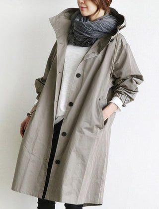 Margery | Relaxed Hooded Longline Coat