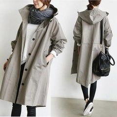 Margery | Relaxed Hooded Longline Coat