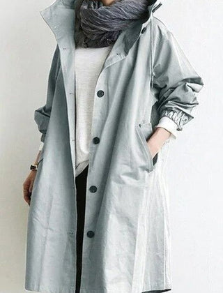 Maisie | Oversized Hooded Button-Front Coat