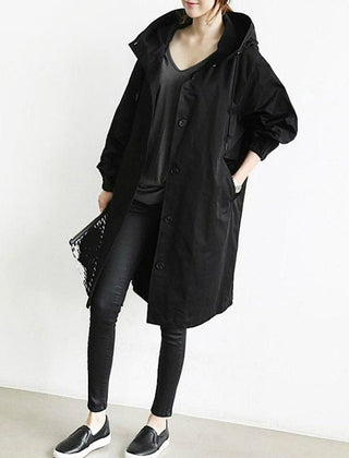 Margery | Relaxed Hooded Longline Coat